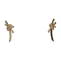 PENDIENTES Pendientes tiffany & co en oro amarillo y brillantes.