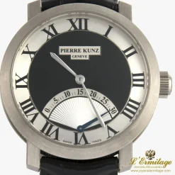 PIERRE KUNZ Retrogrado oro blanco automático caballero 41mm