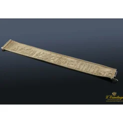 PULSERAS Pulsera ancha oro amarillo con motivos egipcios