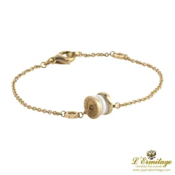 PULSERAS Pulsera b.Zero1 oro rosa y adorno cerámica blanca
