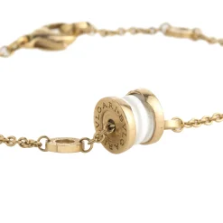 PULSERAS Pulsera b.Zero1 oro rosa y adorno cerámica blanca