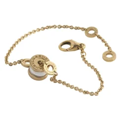 PULSERAS Pulsera b.Zero1 oro rosa y adorno cerámica blanca