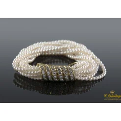 PULSERAS Pulsera cartier trenzada perlas y diamantes