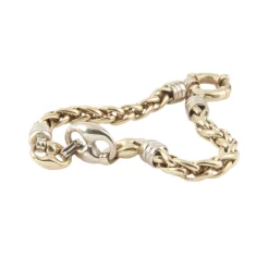 PULSERAS Pulsera cordón oro amarillo oro blanco broche marinero