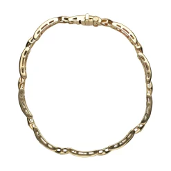 PULSERAS Pulsera en oro amarillo con rubíes y brillantes.