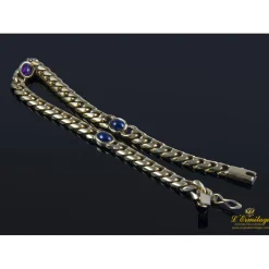 PULSERAS Pulsera en oro amarillo con rubí y zafiros