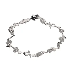 PULSERAS Pulsera firmada por tous en oro blanco con diamantes.