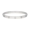 PULSERAS Pulsera love de cartier en oro blanco. Talla 20.