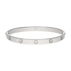PULSERAS Pulsera love de cartier en oro blanco. Talla 20.