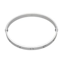 PULSERAS Pulsera love de cartier en oro blanco. Talla 20.