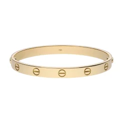 PULSERAS Pulsera love de cartier en oro amarillo. Talla 18.