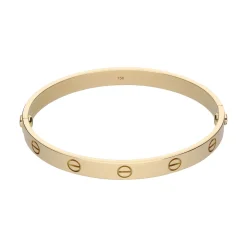 PULSERAS Pulsera love de cartier en oro amarillo. Talla 18.
