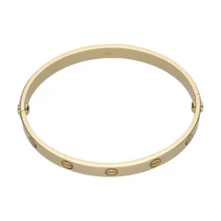 PULSERAS Pulsera love de cartier en oro amarillo. Talla 18.