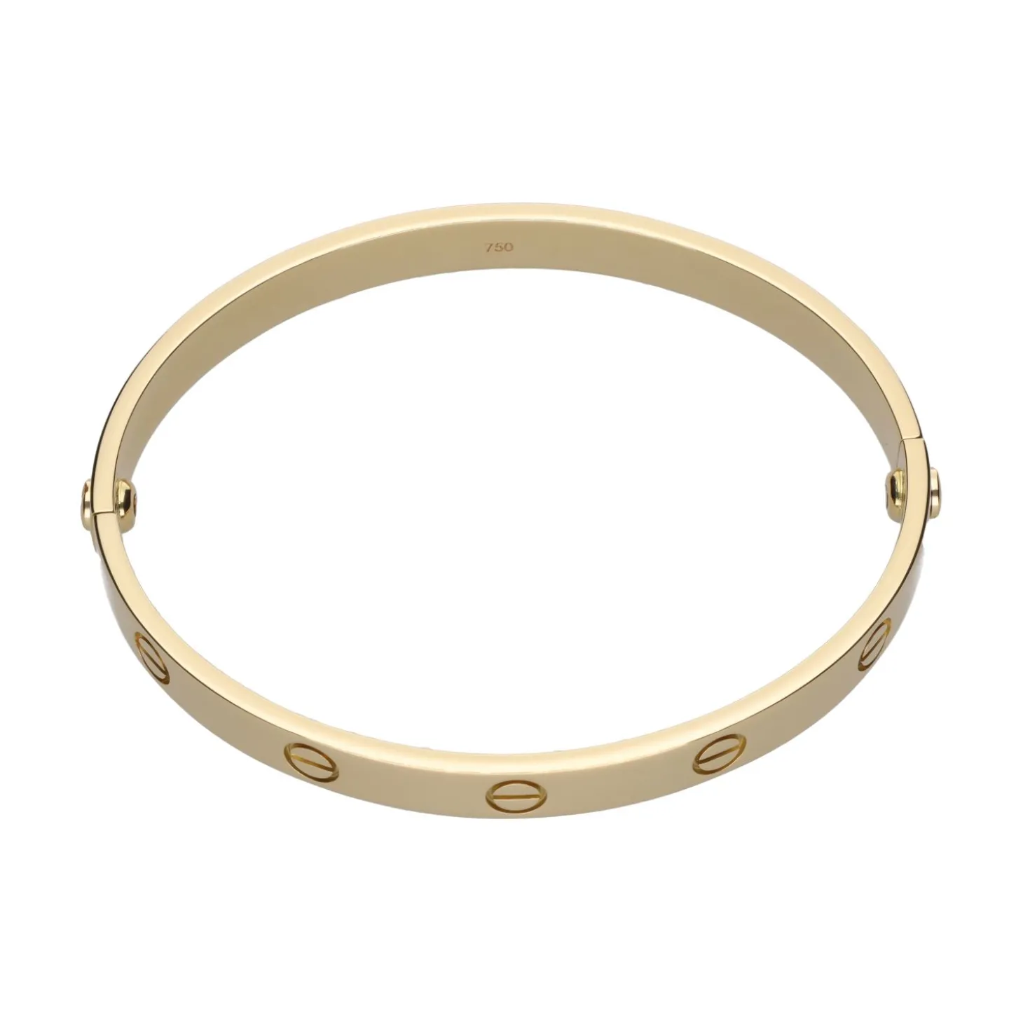 PULSERAS Pulsera love de cartier en oro amarillo. Talla 18.