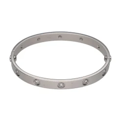 PULSERAS Pulsera love de cartier con brillantes. Talla 17.