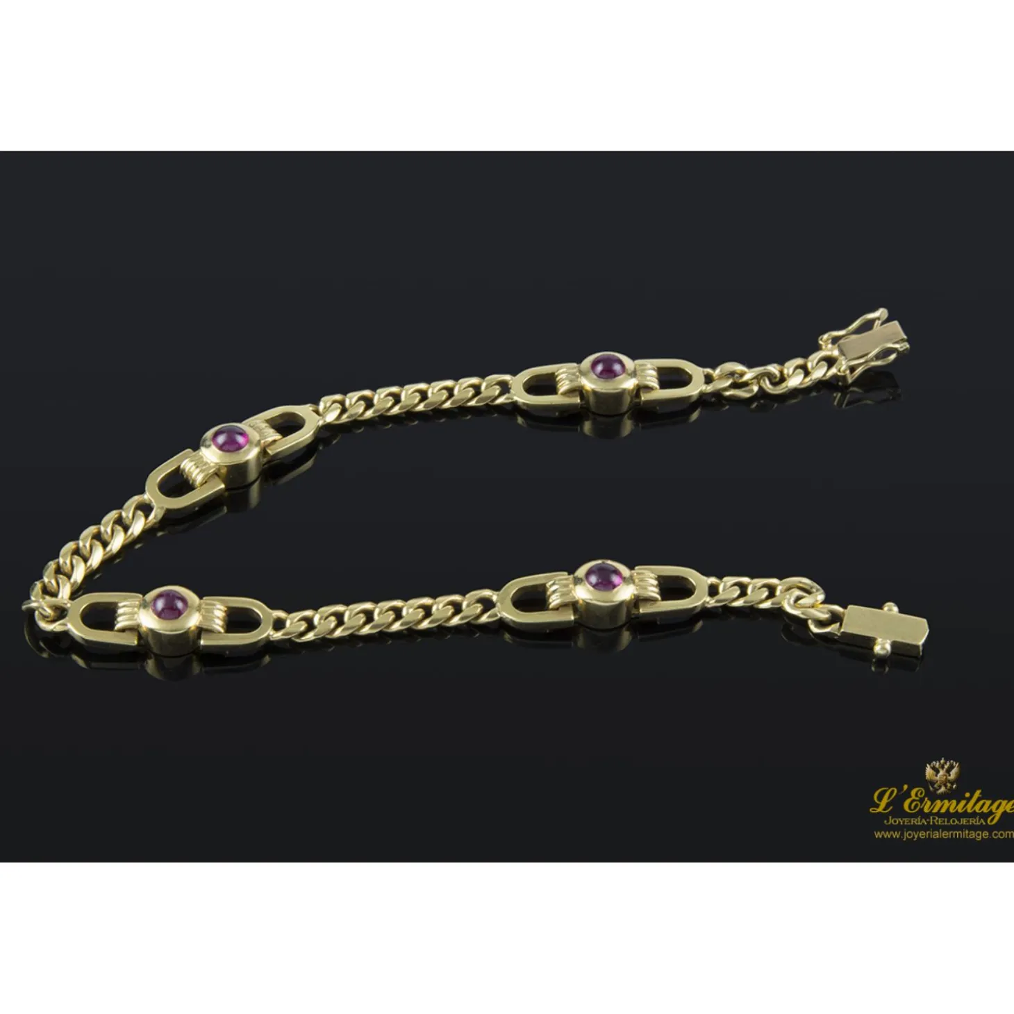 PULSERAS Pulsera oro amarillo y rubíes