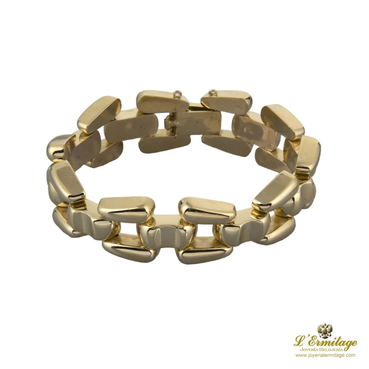 PULSERAS Pulsera oro amarillo eslabones lisos