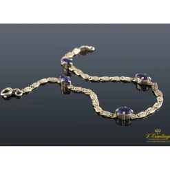 PULSERAS Pulsera oro amarillo y amatistas