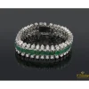 PULSERAS Pulsera oro blanco esmeraldas y diamantes