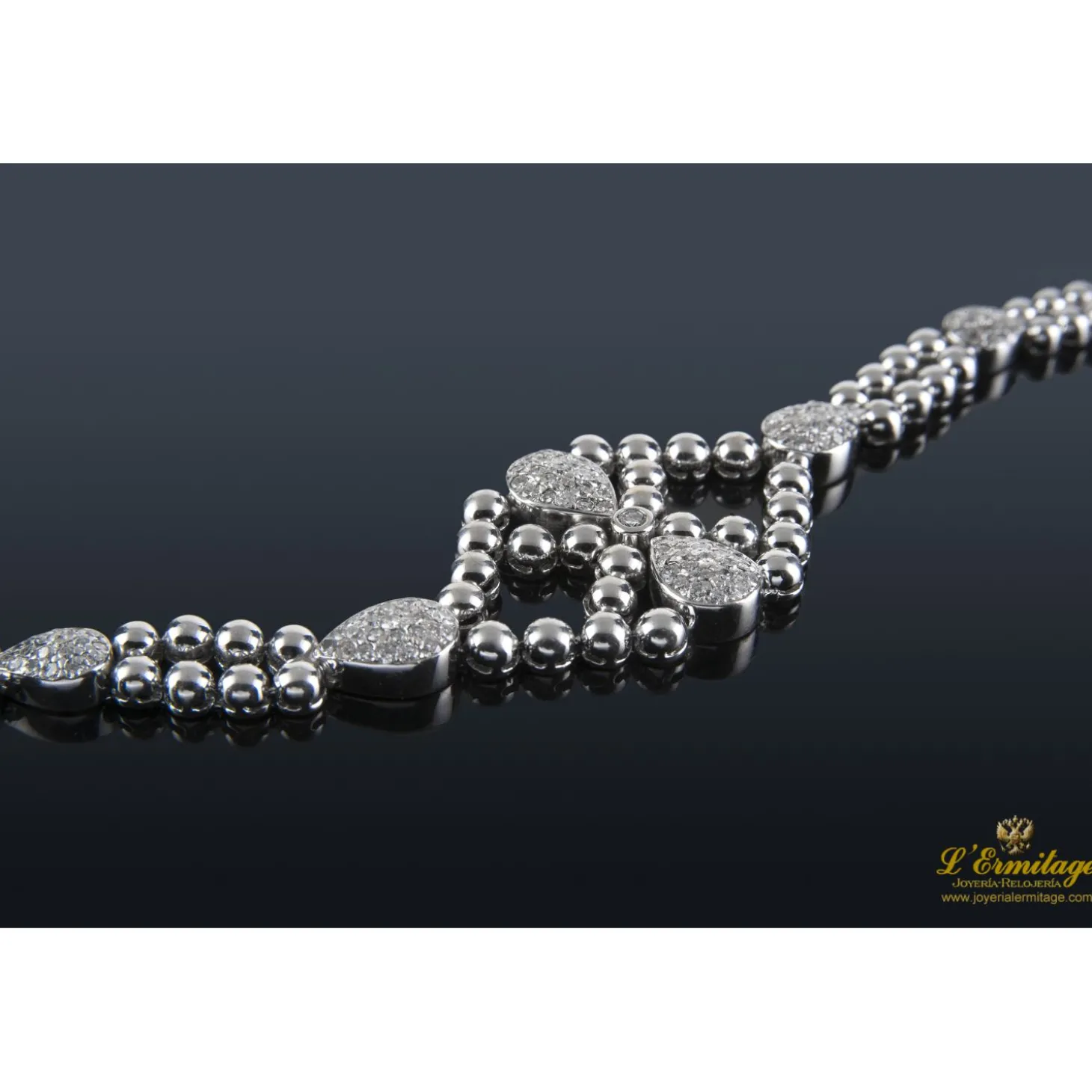 PULSERAS Pulsera oro blanco y diamantes.