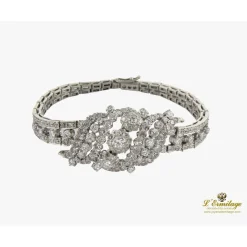 PULSERAS Pulsera oro blanco y diamantes.