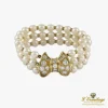PULSERAS Pulsera perlas con broche de diamantes