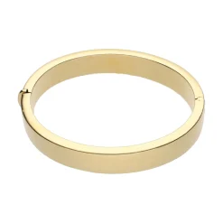 PULSERAS Pulsera rígida media caña en oro amarillo.