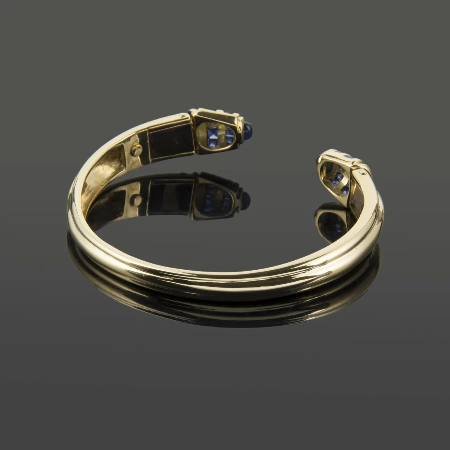 PULSERAS Pulsera rígida oro amarillo y zafiros