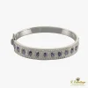 PULSERAS Pulsera rígida oro blanco amatistas y diamantes