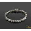 PULSERAS Pulsera riviere chatones oro blanco brillantes.