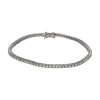 PULSERAS Pulsera riviere en oro blanco con brillantes.