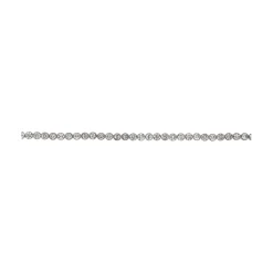 PULSERAS Pulsera riviere en oro blanco con brillantes.