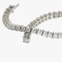 PULSERAS Pulsera riviere oro blanco y diamantes.