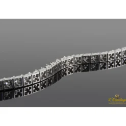 PULSERAS Pulsera riviere oro blanco y diamantes.
