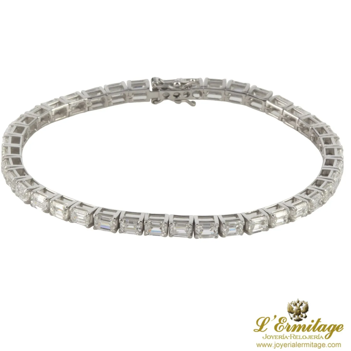 PULSERAS Pulsera riviere oro blanco y diamantes