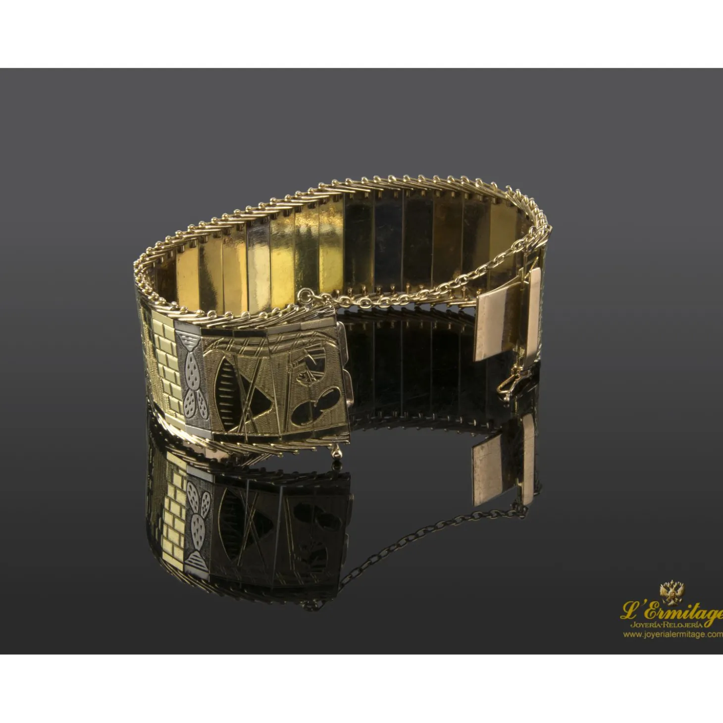 PULSERAS Pulsera tres oros brazo ancho