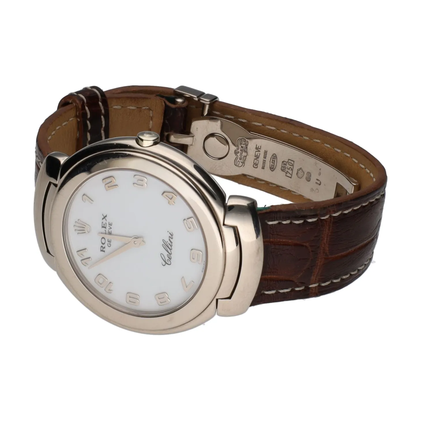 ROLEX Cellini oro blanco quartz.