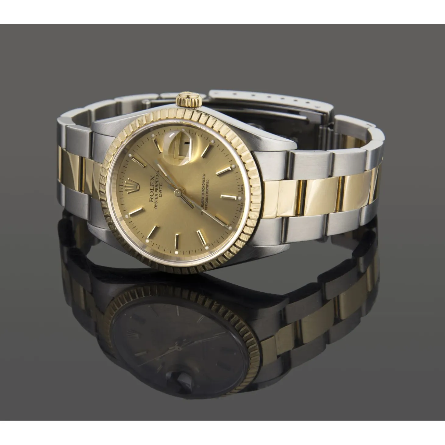ROLEX Date acero y oro caballero 34mm