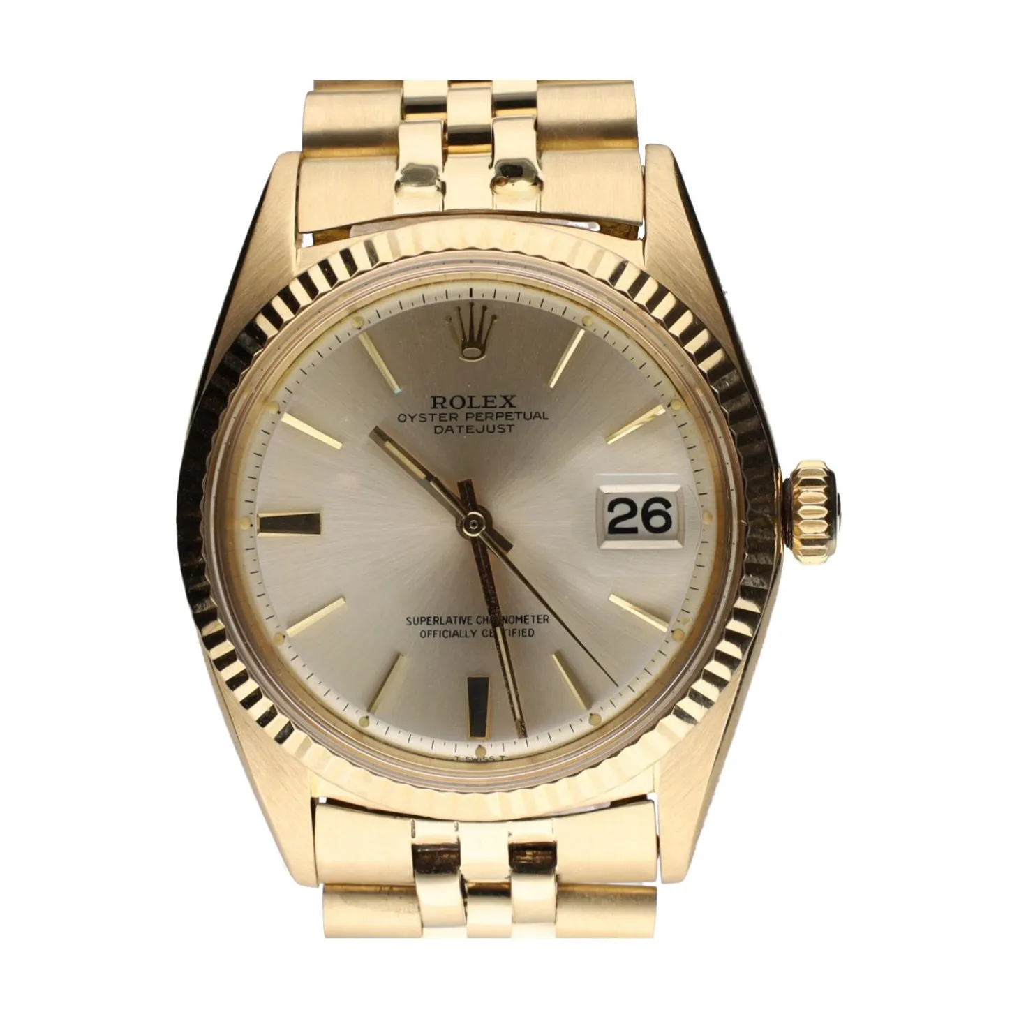 ROLEX Datejust oro amarillo jubille plexi 36mm.