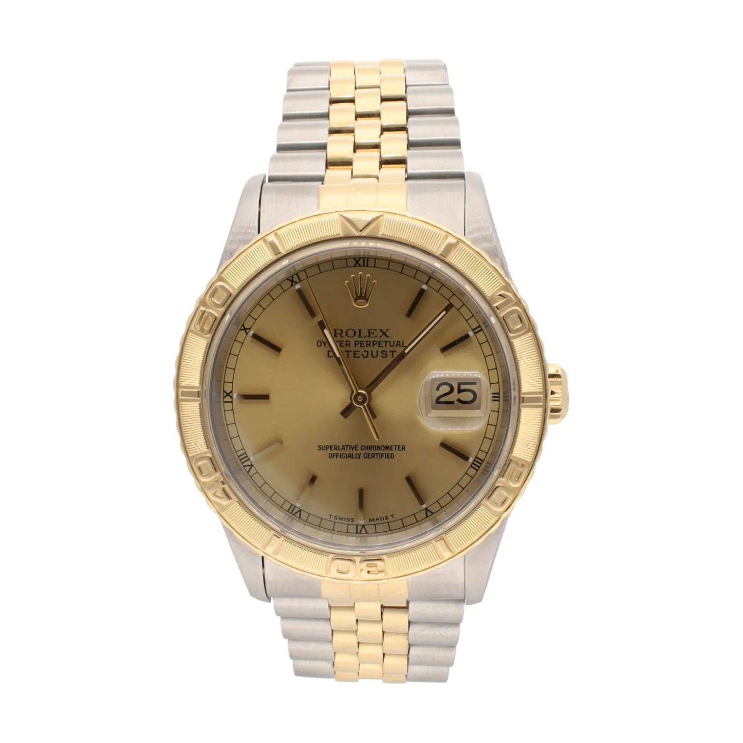 ROLEX Datejust turn-o graph acero y oro jubille.
