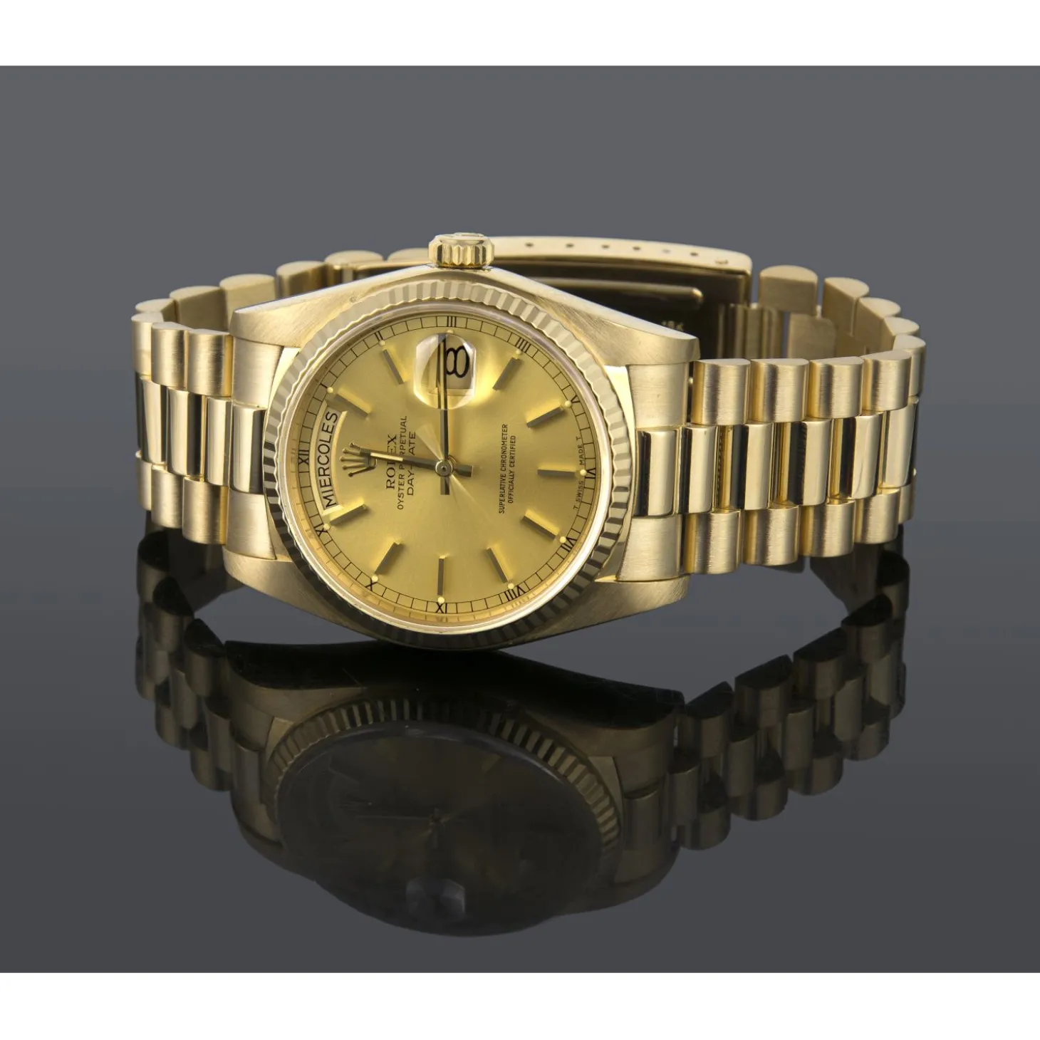 ROLEX Day-date president oro amarillo caballero 36mm.