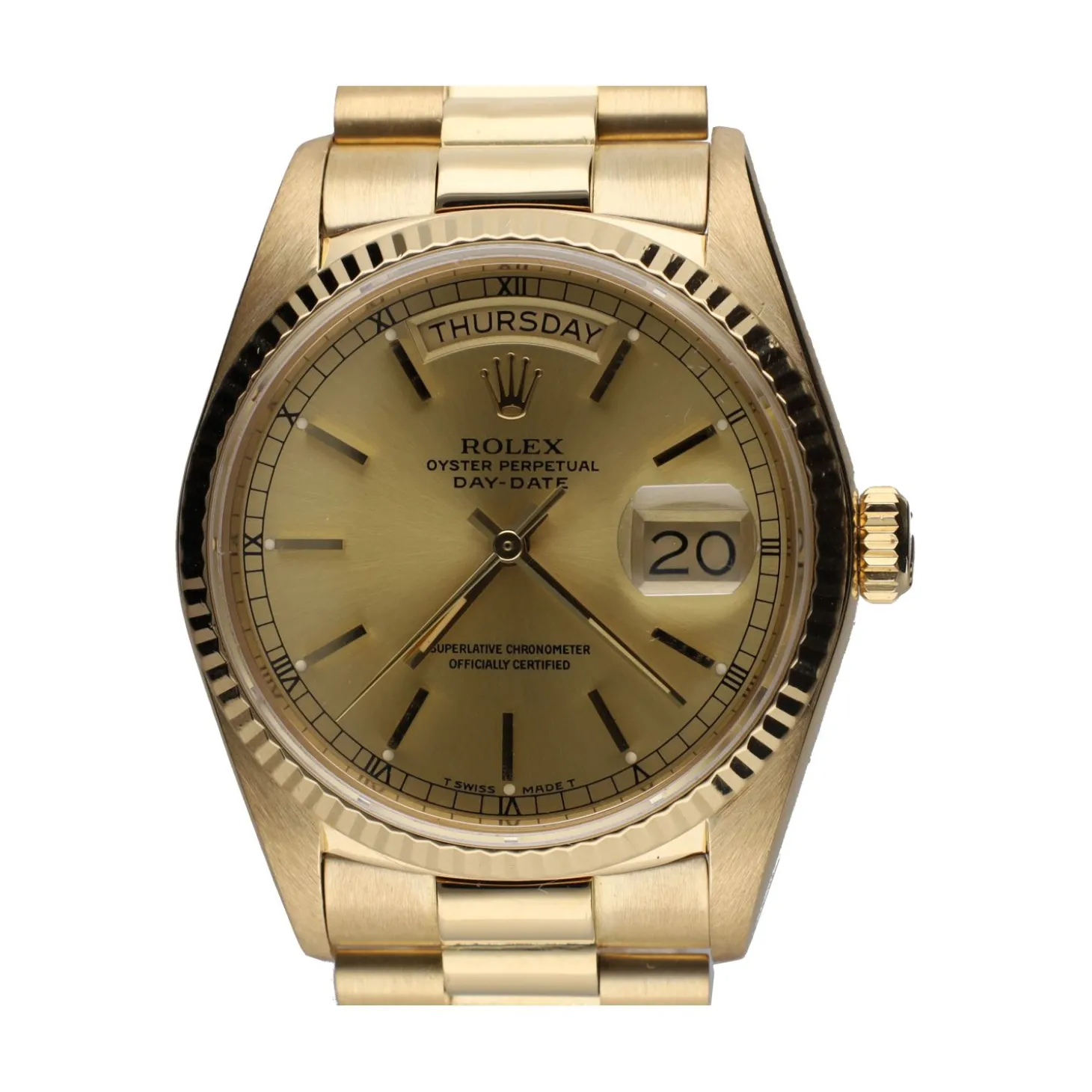 ROLEX Day-date president oro amarillo 36mm.