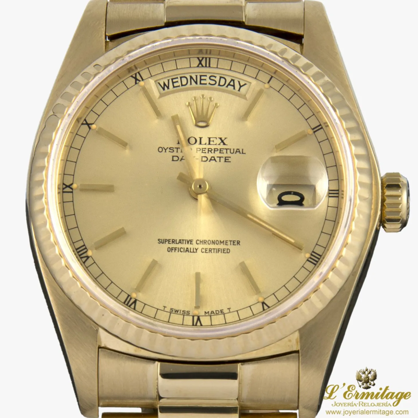 ROLEX Day-date president oro amarillo caballero 36mm