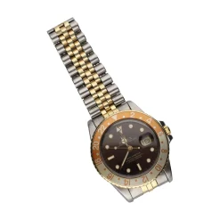 ROLEX Gmt-master acero y oro marrón jubille.