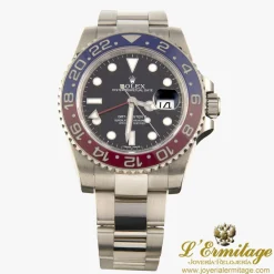 ROLEX Gmt - master ii oro blanco cerámico 40mm