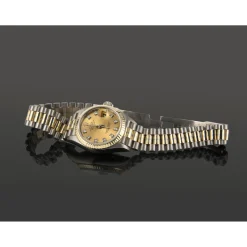 ROLEX Lady-datejust oro blanco oro amarillo y diamantes president 26mm
