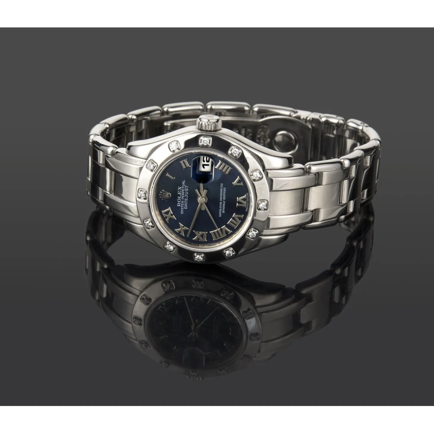 ROLEX Lady-datejust pearlmaster oro blanco y diamantes
