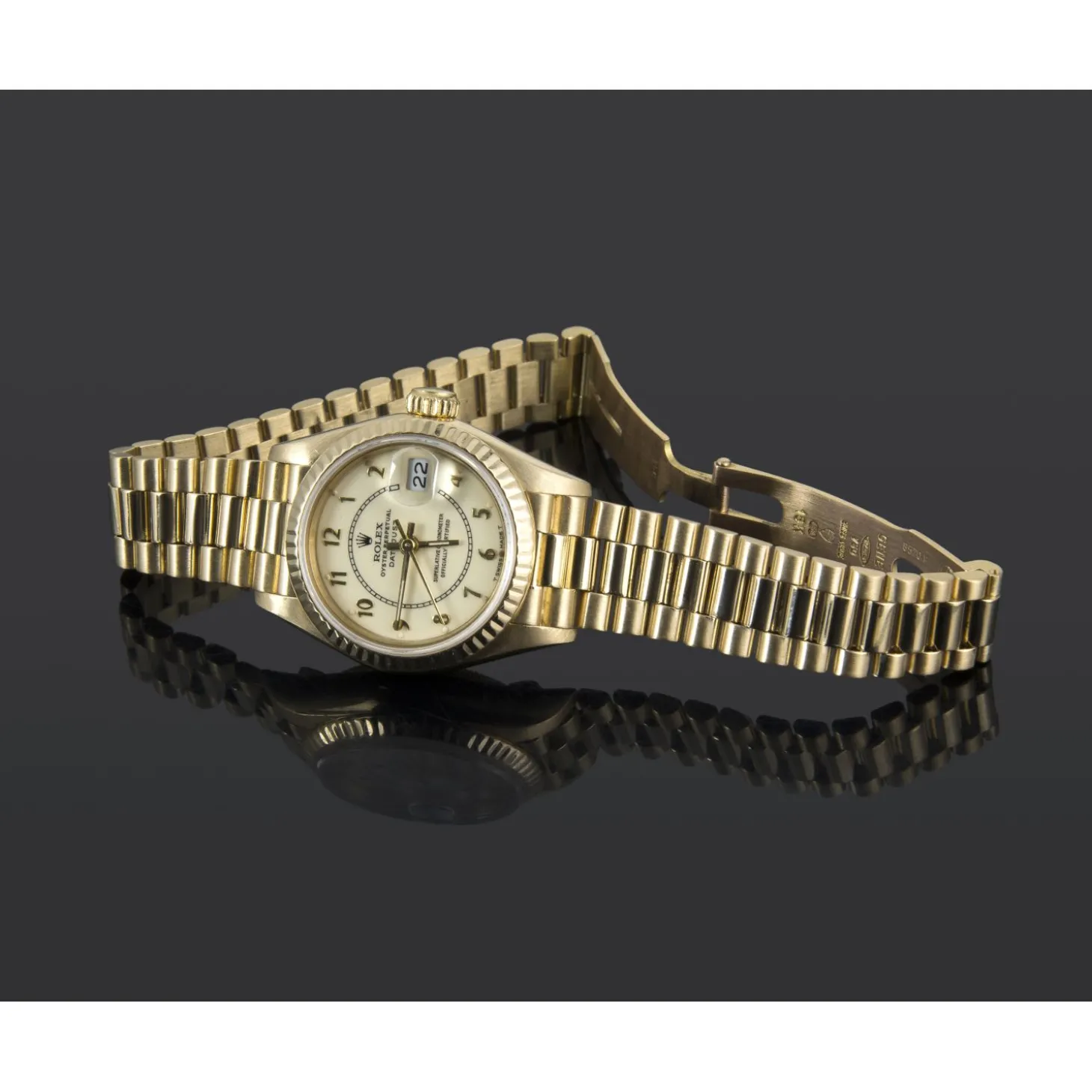 ROLEX Lady-datejust president oro amarillo señora 26mm
