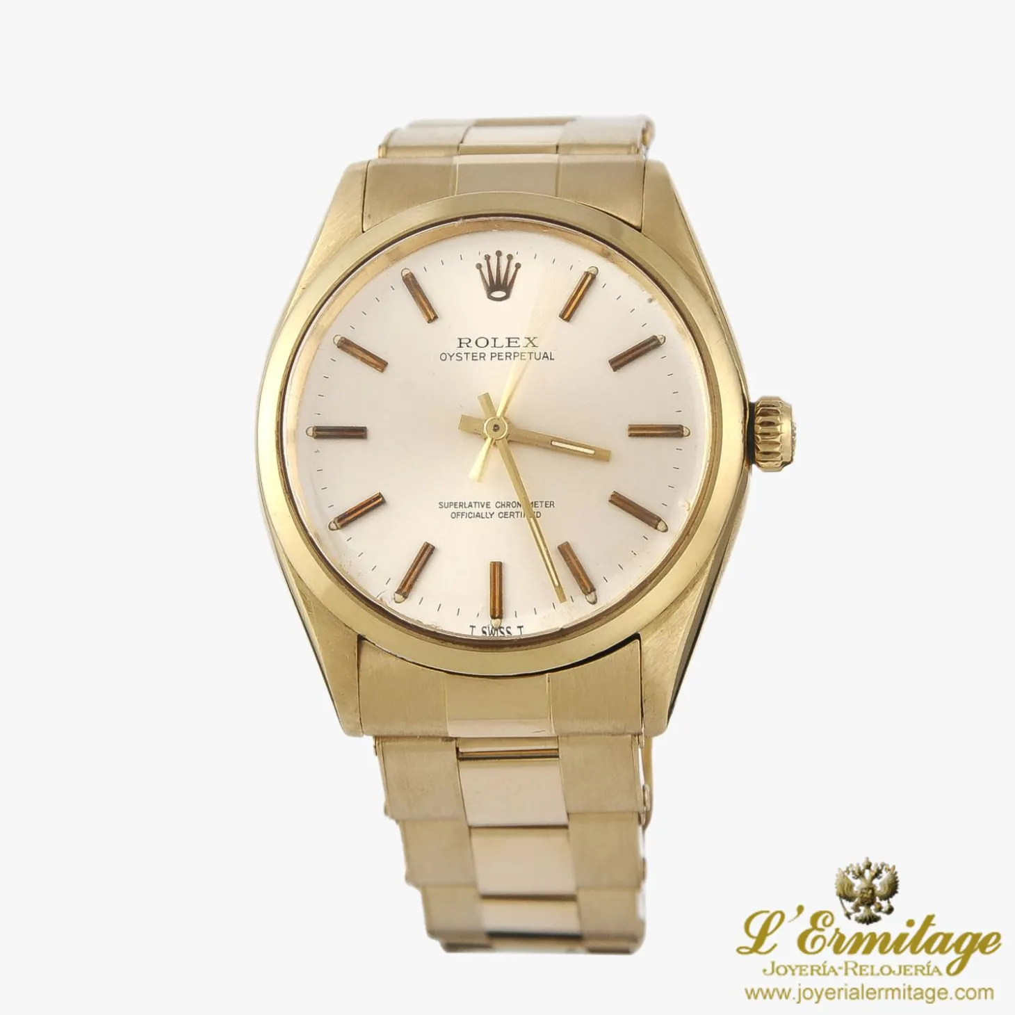 ROLEX Oyster perpetual oro amarillo caballero 34mm