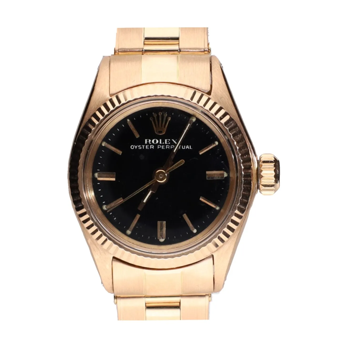 ROLEX Oyster perpetual señora oro rosa 25mm.